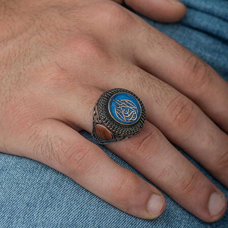 Supertrend Gümüş Allah’tan Başka Galip Yoktur Yazılı Erkek Yüzük