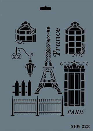 Supertrend Stencil Boyama Şablonu 25x35 cm. NEW-228