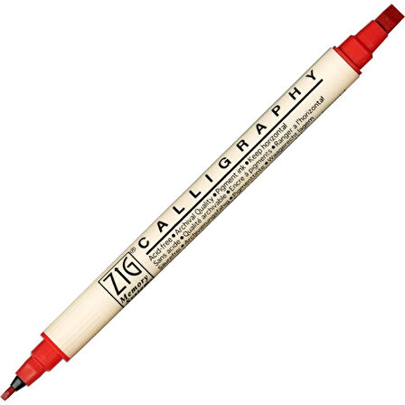 Supertrend Calligraphy Çift Uçlu Kaligrafi Kalemi 2 mm. + 5 mm. 020 Pure Red