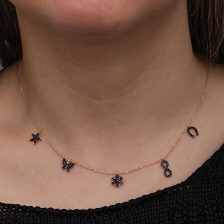 Supertrend Gümüş Rose Şans Kadın Kolye