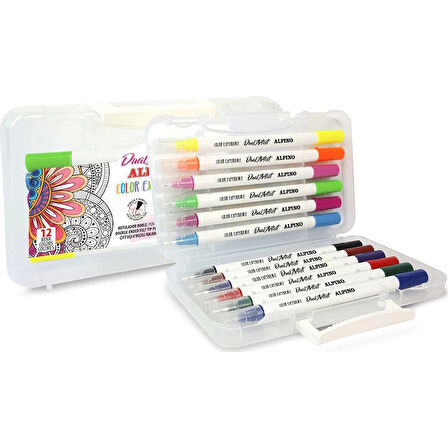 Supertrend Çift Yönlü Fırça Uçlu Keçeli Kalem 12 Renk