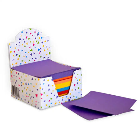 Renkli Küp Blok Not 8x8