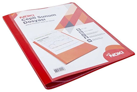 Supertrend Sunum Dosyası Önü Cepli 100'lü Kırmızı