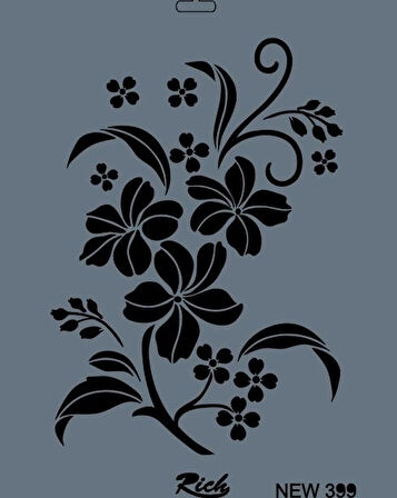 Supertrend Stencil Boyama Şablonu 25x35 cm. NEW-399