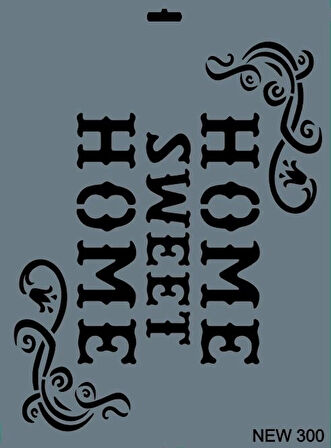 Supertrend Stencil Boyama Şablonu 25x35 cm. NEW-300