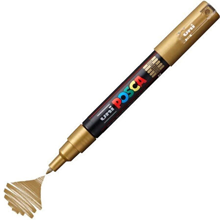 Supertrend Posca PC-1M Boyama Markörü 0.7 mm. METALİK ALTIN