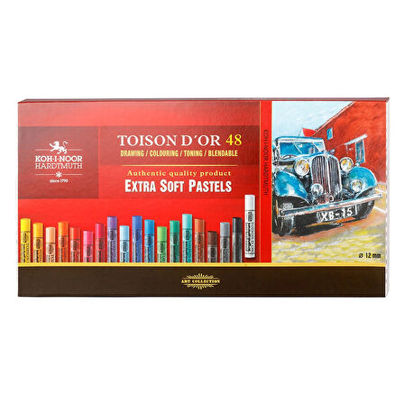 Supertrend Toison D'or Extra Soft Pastel Boya Seti (Kalın) 48 Renk