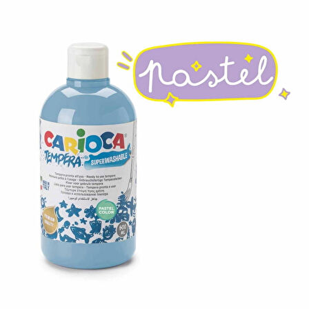 Supertrend Tempera Yıkanabilir Poster Boya 500 ml. PASTEL MAVİ