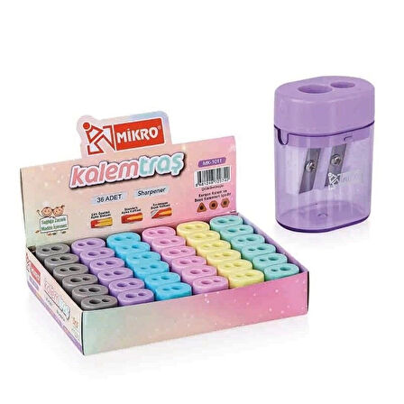 Supertrend Çift Supertrendkli Oval Kalemtraş Pastel Renkler