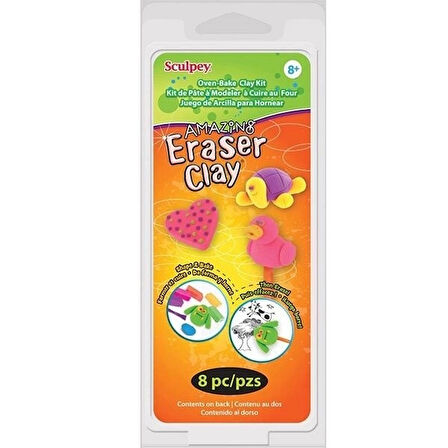 Supertrend Polimer Kil Amazing Eraser Clay Silgi Yapım Seti 8 Parça
