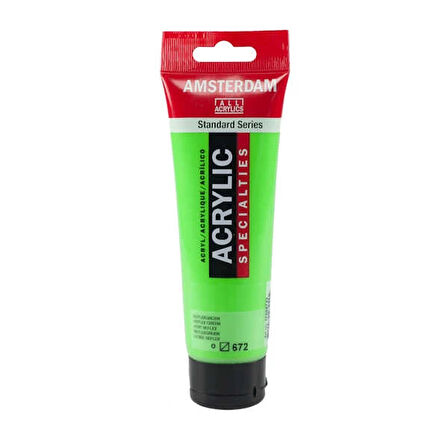Supertrend Amsterdam Akrilik Boya 120 ml. 672 Reflex Green (Fosforlu)