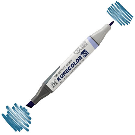 Supertrend Kurecolor Twin S Grafik Çizim Marker Kalemi 339 Peacock Blue