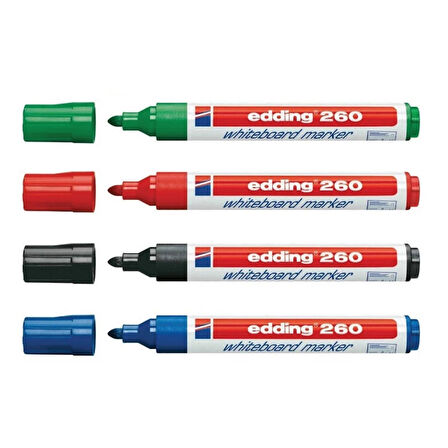 Supertrend 260 Whiteboard Marker Yazı Tahtası Kalemi Seti 4'lü Karışık