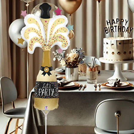 Party Champagne Mini Supertrend Folyo Balon 14"