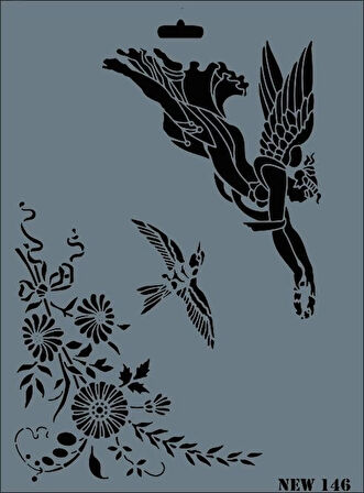 Supertrend Stencil Boyama Şablonu 25x35 cm. NEW-146