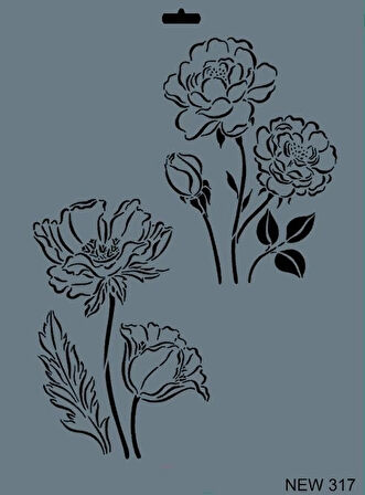 Supertrend Stencil Boyama Şablonu 25x35 cm. NEW-317