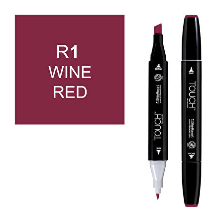 Touch Twin Marker Çizim Kalemi R1 Wine Red