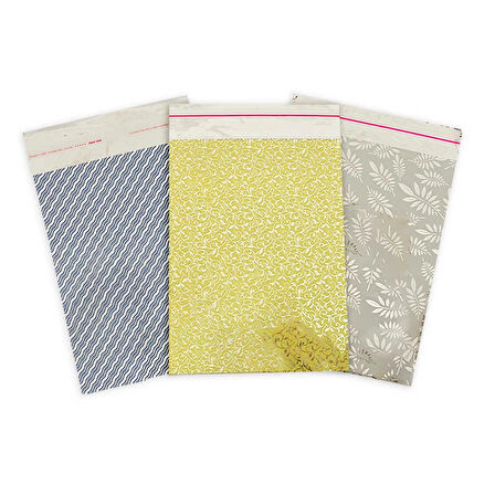 Desenli Metalize Poşet 15x25