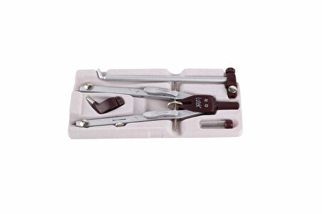 Lutek Uzatma Ayaklı Hassas Ayarlı Metal Pergel Seti