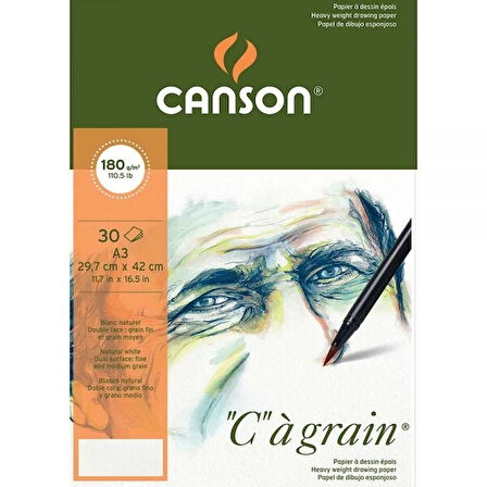 Supertrend "C"a Grain İnce Dokulu Çizim Eskiz Defteri 180 gr. A3 30 Sayfa