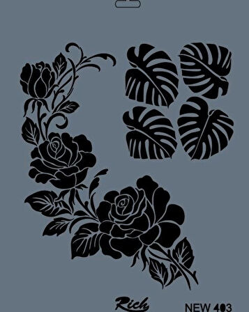 Supertrend Stencil Boyama Şablonu 25x35 cm. NEW-403