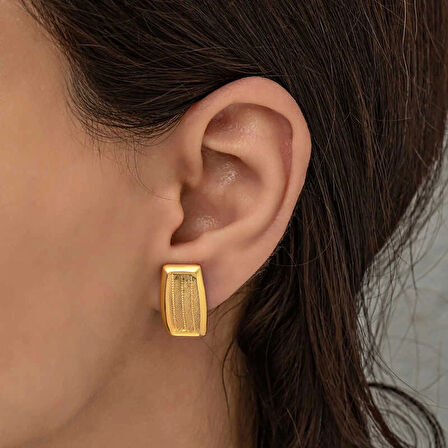 Supertrend Gümüş Trabzon Hasır Kadın Küpe