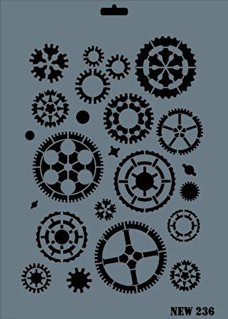 Supertrend Stencil Boyama Şablonu 25x35 cm. NEW-236