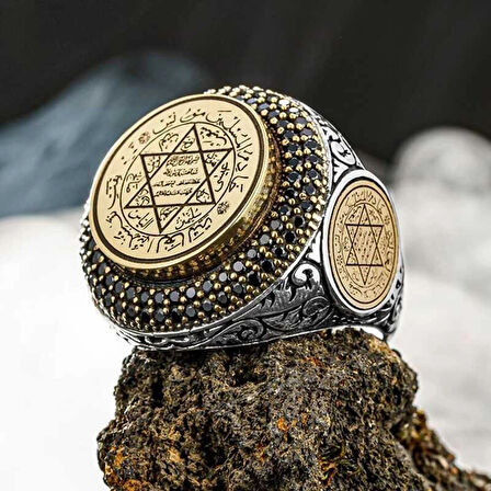 Supertrend Gümüş Süleyman Mührü Erkek Yüzük