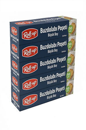 Supertrend Büyük Boy Buzdolabı Poşeti 30x45cm 50'li x 5 Paket (250 Adet)