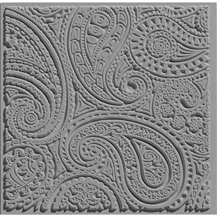 Supertrend Texture Plate Silikon Polimer Kil Desen ve Doku Kalıbı 9x9 cm. PAISLEY