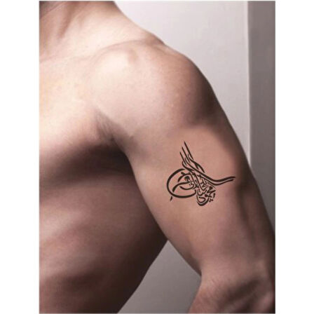 Osmanlı Tuğrası Tattoo Geçici Dövme Şablonları Kına Kalıpları