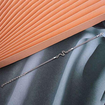 Supertrend Gümüş Yılan Kadın Bileklik