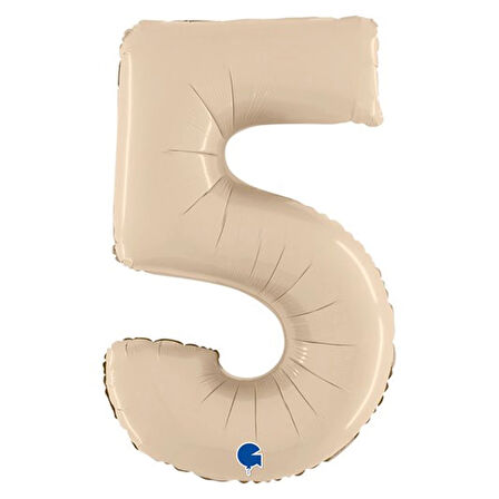 5 Rakam Supertrend Satin Cream Folyo Balon 26"