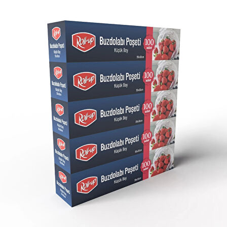 Supertrend Küçük Boy Buzdolabı Poşeti 20x30cm 100'lü x 5 Paket (500 Adet)