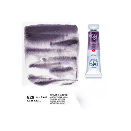 Supertrend White Nights Tüp Sulu Boya 10 ml. 629 Violet Shadows
