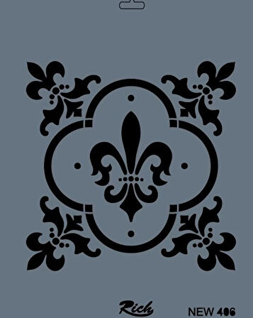 Supertrend Stencil Boyama Şablonu 25x35 cm. NEW-406