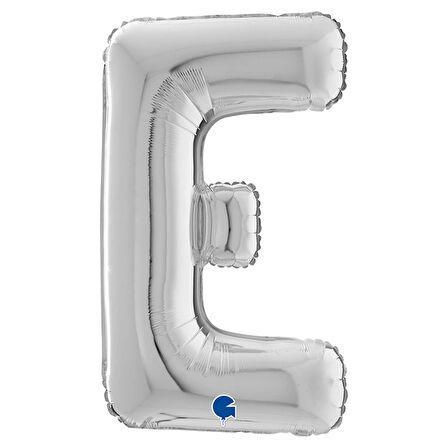 E Harf Supertrend Gümüş Folyo Balon 26"