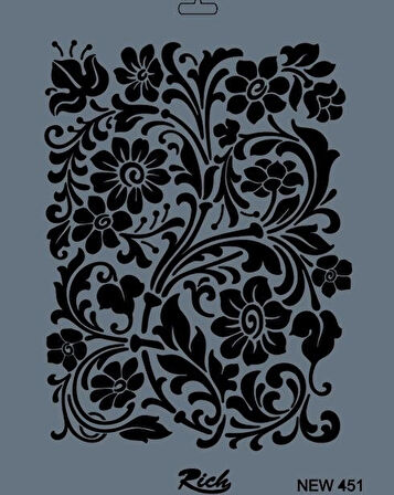 Supertrend Stencil Boyama Şablonu 25x35 cm. NEW-451