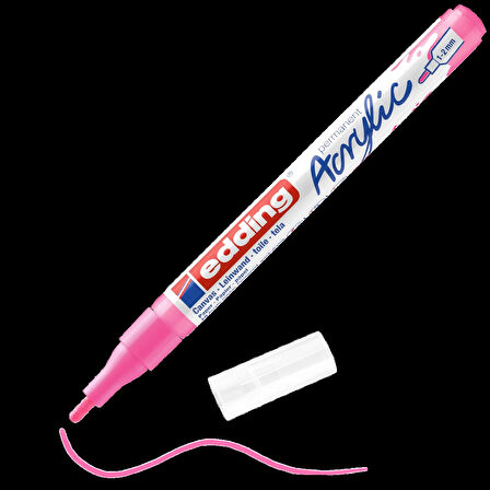 Supertrend 5300 Akrilik Boyama Markörü 1-2 mm FOSFORLU PEMBE