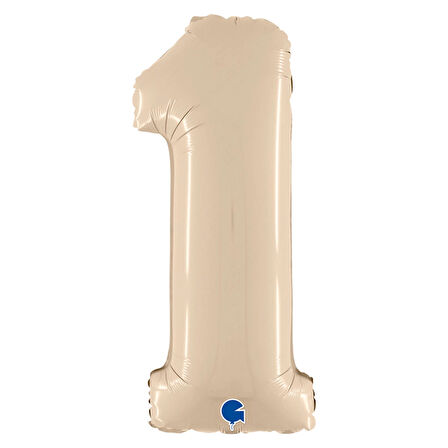 1 Rakam Supertrend Satin Cream Folyo Balon 26"