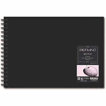 Supertrend Sketchbook Spiralli Sert Kapak Spiralli Eskiz Çizim Defteri 110 gr. A5 80 yaprak