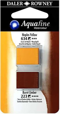 Supertrend Aquafine 1/2 Tablet Sulu Boya 2'li Set NAPLES YELLOW / BURNT UMBER
