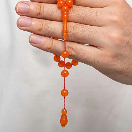 Supertrend Yuvarlak Sıkma Kehribar Tesbih