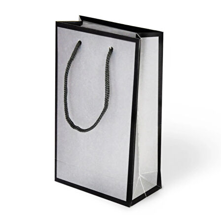 Gümüş Karton Çanta 17x24cm