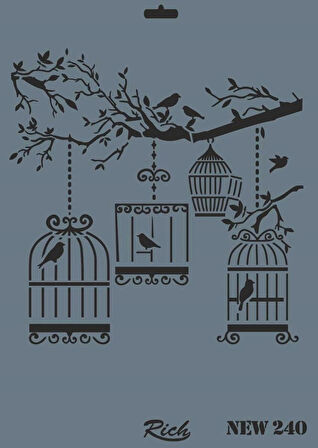 Supertrend Stencil Boyama Şablonu 25x35 cm. NEW-240