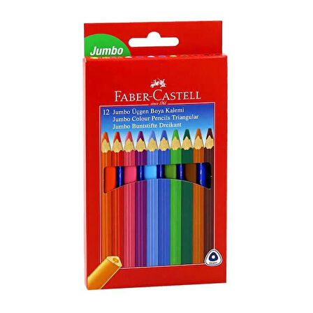 FC Jumbo Üçgen Kuru Boya 12 Renk Karton Kutu (5171116615)