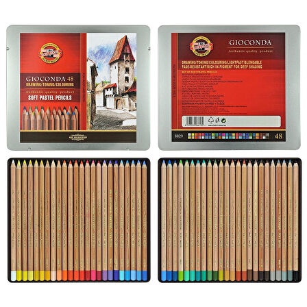 Supertrend Gioconda Soft Pastel Boya Kalemi Seti 48 Renk Metal Kutu