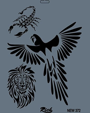 Supertrend Stencil Boyama Şablonu 25x35 cm. NEW-372