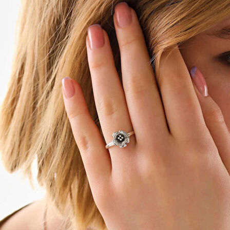 Supertrend Gümüş Gül Kadın Yüzük