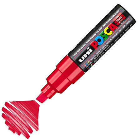 Supertrend Posca PC-8K Boyama Markörü 8 mm. Kesik Uç KIRMIZI
